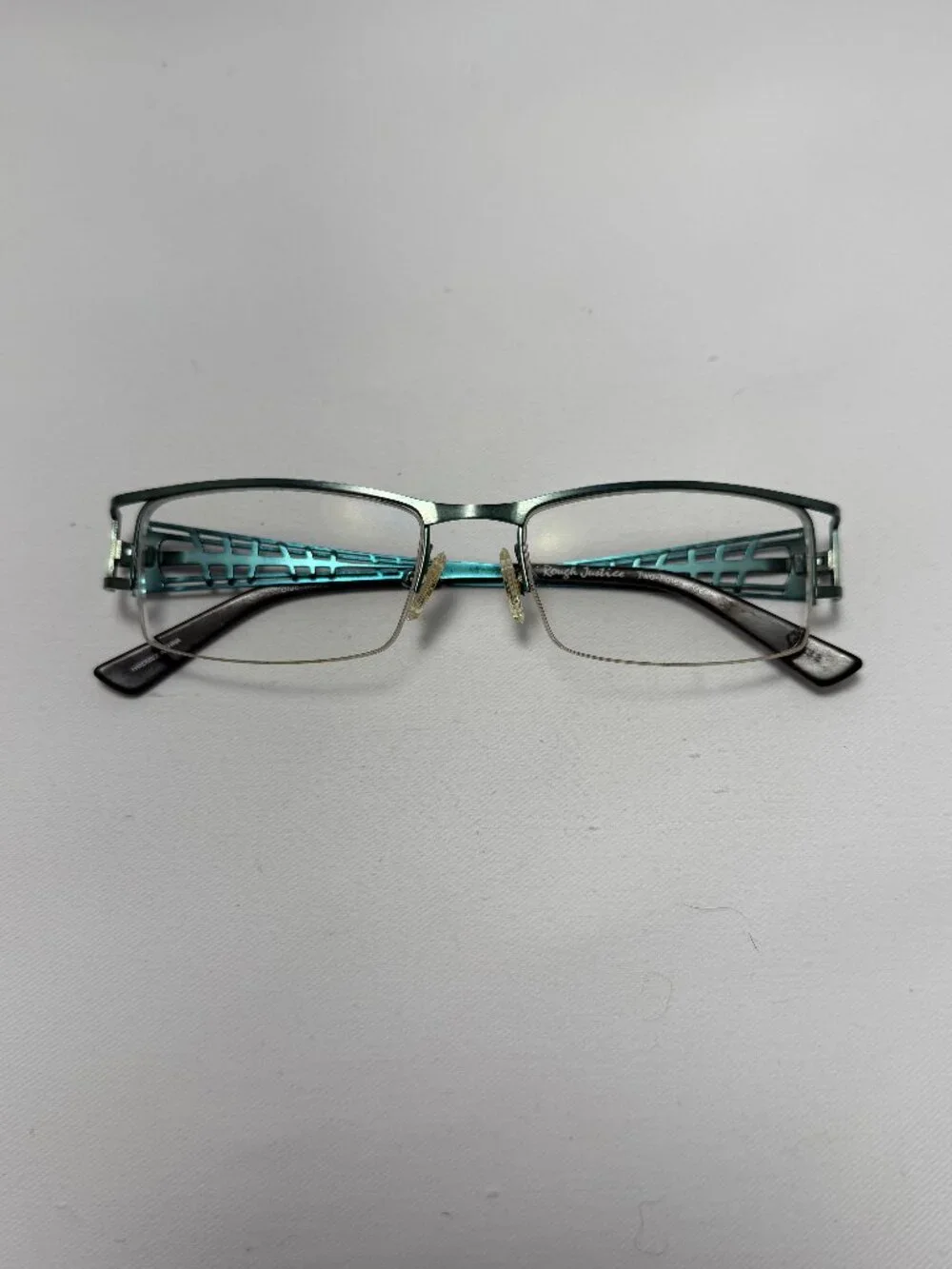 Rough Justice Two-Timer Green Eyeglasses – Frames Only